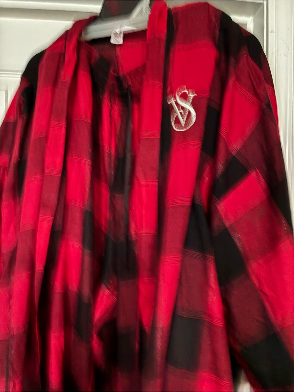 Victoria's Secret Red & Black Plaid pajamas set